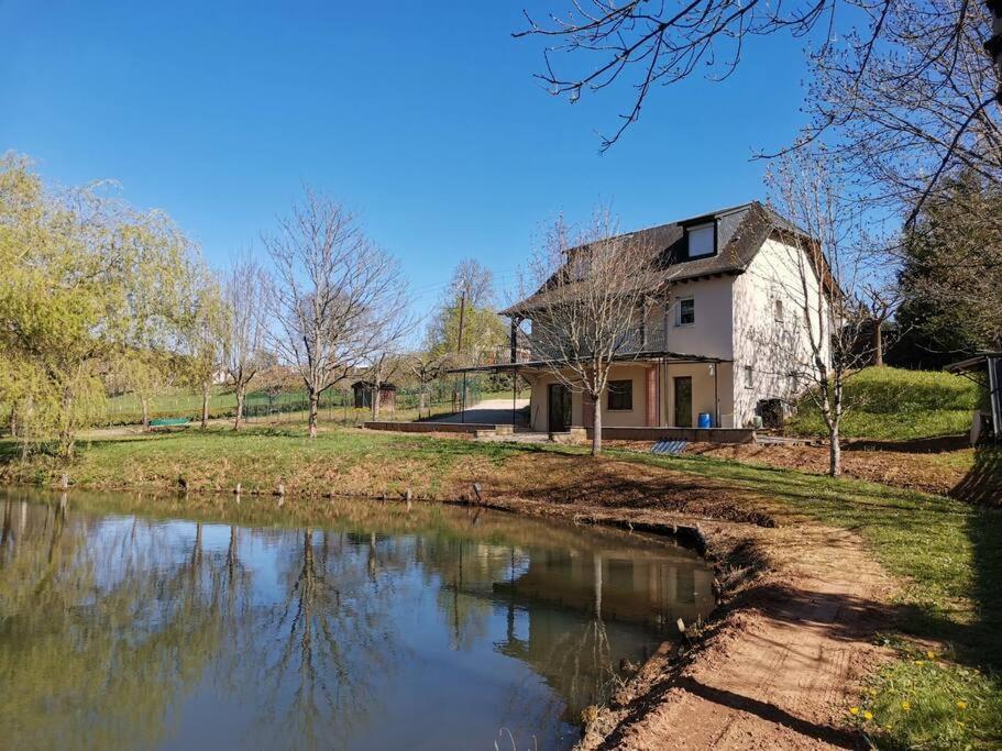 Villa Maison De Campagne Avec Lac Prive à Saint-Côme-dʼOlt Extérieur photo