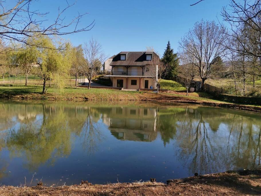 Villa Maison De Campagne Avec Lac Prive à Saint-Côme-dʼOlt Extérieur photo