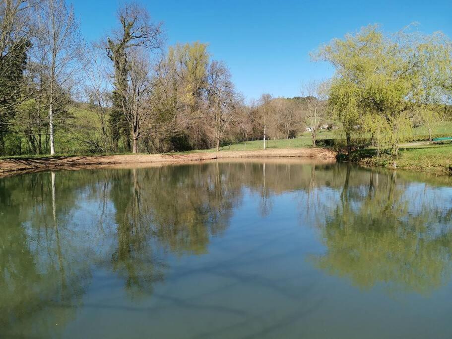 Villa Maison De Campagne Avec Lac Prive à Saint-Côme-dʼOlt Extérieur photo